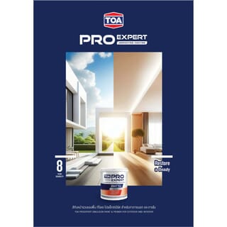 ทีโอเอ โปร เอ็กซ์เปิร์ต สีน้ำ ด้าน ทาฝ้าเพดาน #PM777 9 ลิตร สีขาว