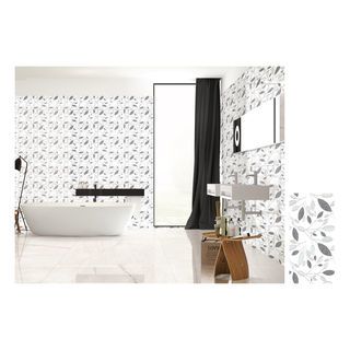 Marbella กระเบื้องเซรามิคปูผนัง 10x16 นิ้ว รุ่น ลิฟ แวร์ รุ่นJB318 Gloss (15P)