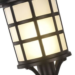 EILON โคมไฟหัวเสา 15.5x15.5x34 cm รุ่น MVP-2323S สีดำ 