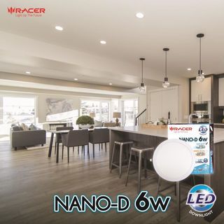 អំពូលភ្លើង Downlights LED NANO-D រាងមូល 6W. DL.RACER