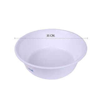 GOME กะละมัง 35 ซม. ขนาด 34x34x14.5 ซม. สีขาว