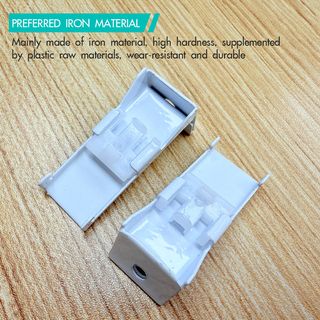 DAVINCI ขายึดแบบผนังเดี่ยว (อุปกรณ์เสริมรางผ้าม่านสำเร็จรูป) รุ่น Liona ขนาด 5.1x2.1x2 ซม. สีขาว 
