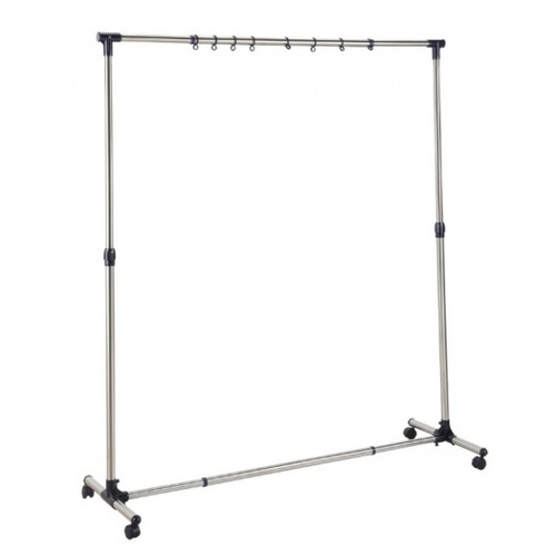 SAKU ราวตากผ้าสเตนเลส ยืดได้ STC02 90-140×48.5×99-165 ซม. สีเงิน