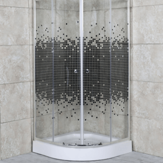 Verno ถาดรองอาบน้ำโค้ง รุ่น ABS-07N ขนาด 90x90x15 ซม.   