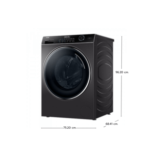 HAIER เครื่องซักผ้าฝาหน้า ขนาด 12kg  รุ่น HW120-BP14959S6  สี dark gray