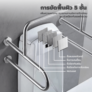 Verno ราวทรงตัวสแตนเลส 304 สำหรับโถปัสสาวะชาย รุ่น  VN-3265U ขนาด 55.2x64.8x66.2 ซม.  สีแฮร์ไลน์