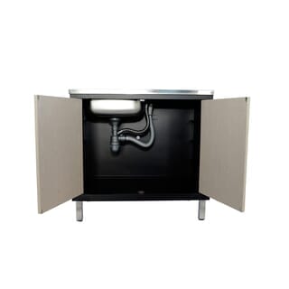 CLOSE ตู้ตั้งพื้น UPVC LABARIS ขนาด  1หลุม 1ที่พัก 90x85x50 ซม. สีเบจ