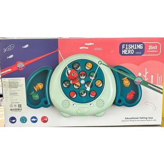 TOYS ของเล่นชุดบ่อตกปลาอ่างทรงช้าง 2in1 รุ่น#156-12C ขนาด36.2x6.2x19.7 ซม.คละสี