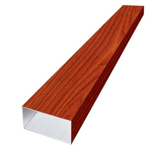 WELLINGTAN อะลูมิเนียมโปรไฟล์ ALU2980-54T01 10.16x298x5ซม. Red Wood