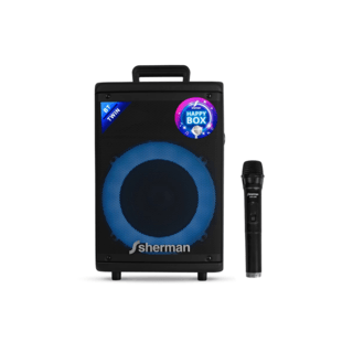 Sherman ลำโพงล้อลากอเนกประสงค์ 8 นิ้ว รุ่น APS-260 สีดำ