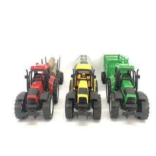 TOYS ของเล่นชุดรถแทรคเตอร์ขนของ 3คัน คละสี#9971-10A(33.5x7.6x31ซม.)
