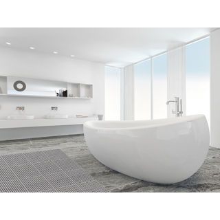 PRIMO พรมกันลื่นพีวีซี รุ่น 2XT3030-4H ขนาด 30x30x1ซม. สีเทา (4แผ่น/แพ็ค) 