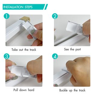 DAVINCI ขายึดแบบผนังเดี่ยว (อุปกรณ์เสริมรางผ้าม่านสำเร็จรูป) รุ่น Liona ขนาด 5.1x2.1x2 ซม. สีขาว 
