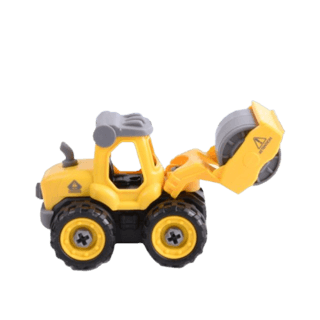 TOYS ของเล่นรถบดถนนก่อสร้างประกอบพร้อมรีโมตคอนโทรล รุ่น#LM9012 ขนาด18.5x9.5x15.5ซม.สีเหลือง