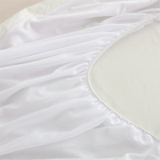 Truffle ผ้ารองที่นอนกันเปื้อน (กันน้ำและไรฝุ่น) แบบขอบยางรัดมุม รุ่น Nari-3.5 ขนาด 107x200x30 ซม. (3.5ฟุต) สีขาว