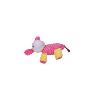 DUDUPETS ของเล่นสัตว์เลี้ยงตุ๊กตากระต่ายมีเสียง รุ่น MELLOW ขนาด 25 ซม. สีชมพู