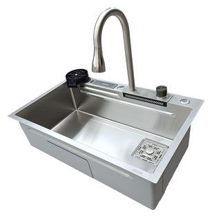 KOCH KITCHEN อ่างล้างจาน 1 หลุมไม่มีที่พัก 304SS 75x46x22 ซม. MARTIN-S 