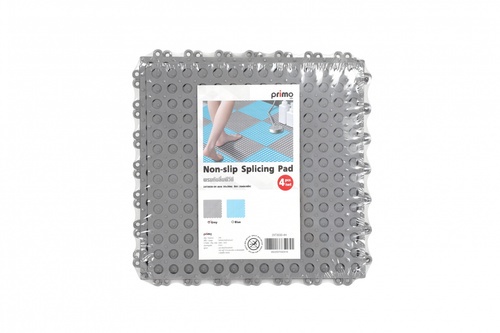 PRIMO พรมกันลื่นพีวีซี รุ่น 2XT3030-4H ขนาด 30x30x1ซม. สีเทา (4แผ่น/แพ็ค) 