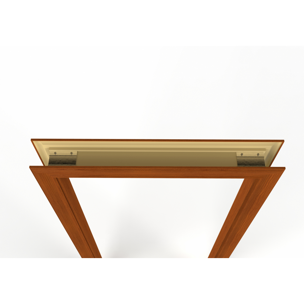 WELLINGTAN วงกบประตู WPC พร้อมซับวงกบ WPCDF-W2-03 80x200ซม. YELLOW TEAK