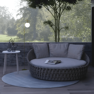 SUMMER SET โซฟา outdoor อลูมิเนียม 2ที่นั่ง Andaman ขนาด 160x120x72 ซม.สีขาว