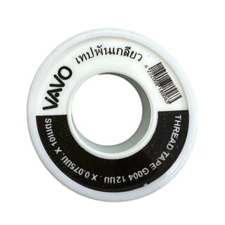 VAVO เทปพันเกลียว 12มม.x0.075มม.x10ม. รุ่น SuperSaveG_004 สีขาว
