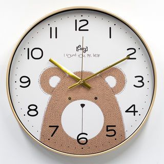 COZY นาฬิกาแขวนผนัง รุ่น Teddy ขนาด 30×30×4.3 ซม. สีขาว