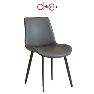 DELICATO เก้าอี้รับประทานอาหาร รุ่น Suwari-01 ขนาด 51x58x83 ซม. สีเทา