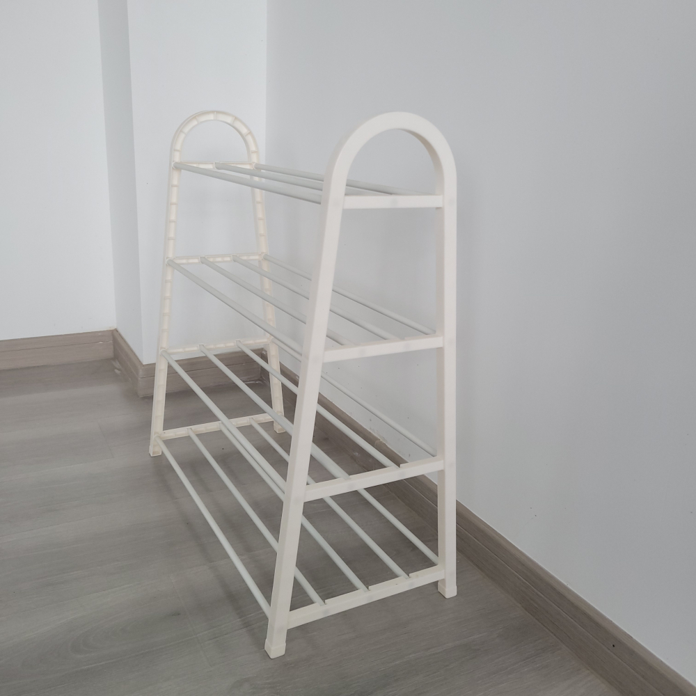 GOME ชั้นวางรองเท้าทรง A 3  ชั้น รุ่น BR001WH W29×L61×H58CM. สีขาว