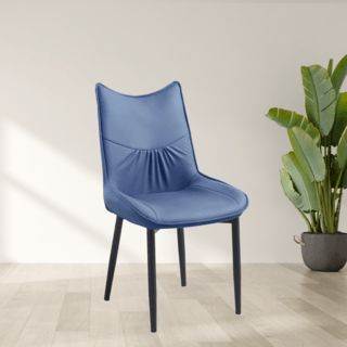 (1/2)PULITO  เก้าอี้รับประทานอาหาร รุ่่น DESTA-BU ขนาด 55x50x89 ซม. สีน้ำเงินเข้ม