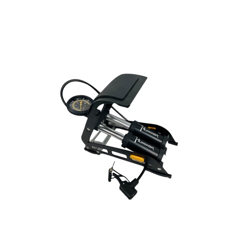 HUMMER ที่สูบลมแบบเหยียบ รุ่น4512 ขนาด 13*4.5*11 ซม.สีดำ