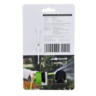 Tree O ชุดหัวฉีดพลาสติกแบบบิดปรับ2รูปแบบ สำหรับก๊อกสนาม1/2“-3/4” รุ่นGLB-8220-0 สีเขียวดำ