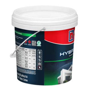 NIPPON PAINT สีน้ำอะคริลิกภายใน HYBRIDSHIELD กึ่งเงา ขนาด 2.5 แกลลอน เบส A