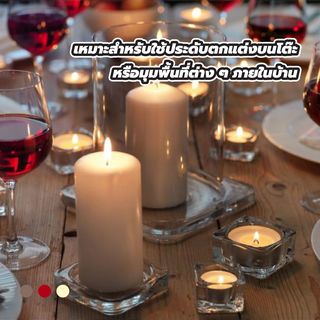 COZY ชุดแก้วใส่เทียน (5ชิ้น/ชุด) รุ่น PIXEL ขนาด 5x26x4ซม. สีโปร่งใส