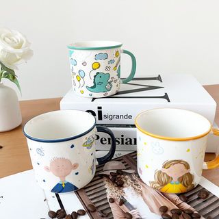 AILO แก้วเซรามิค 9.5 ซม. 380 มล. FINN คละลาย