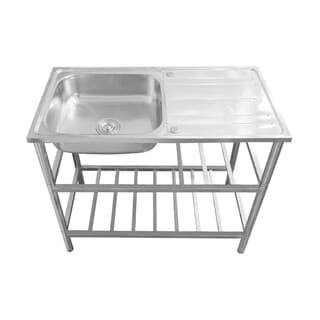 AXIA อ่างล้างจานขาตั้ง 1 หลุม 1 ที่พัก  รุ่น PP ST 10050 AXIA