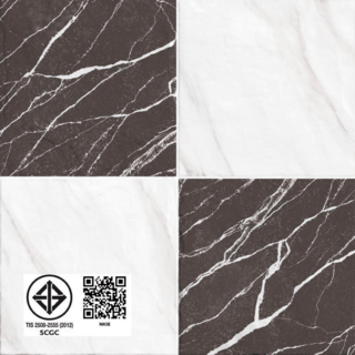 Marbella กระเบื้องเซรามิคปูพื้น 16x16 นิ้ว รุ่น อัลวิน ขาว Matt (6P)