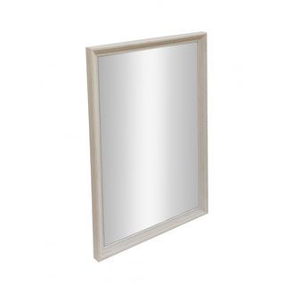 Nice กระจกมีกรอบทรงเหลี่ยม (PS) รุ่น มิเอะ ขนาด 40x60 ซม. สีขาว 