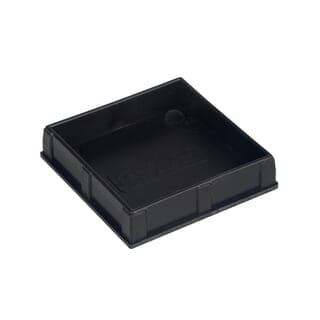 WELLINGTAN ฝาปิดกล่องอะลูมิเนียมTALU5050 5x5x0.7ซม. สีดำ