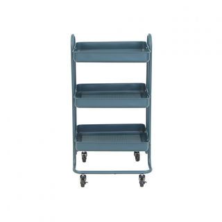 DELICATO รถเข็น 3 ชั้น รุ่น ASTRA-BLUE ขนาด 46x38x86 ซม. สีน้ำเงินเข้ม