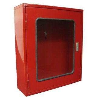 SATURN ตู้เก็บเครื่องดับเพลิงคู่ แบบลอย กระจกธรรมดา ขนาด 60x20x70 cm.