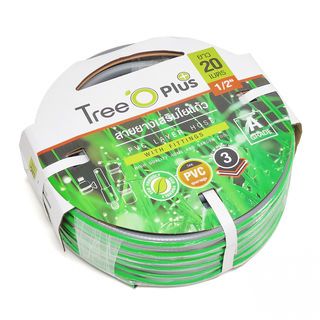 Tree’O สายยาง พีวีซี เสริมใยแก้ว เกรด A พร้อมข้อต่อ ขนาด 1/2