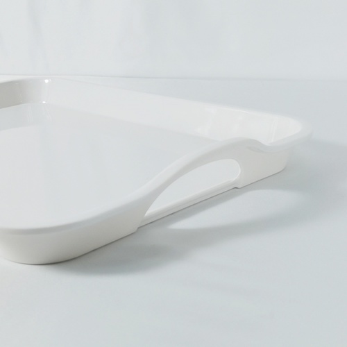 NIBIRU ถาดเสิร์ฟเมลามีนทรงเหลี่ยม 13 นิ้ว (มอก.)JINNY สีขาว