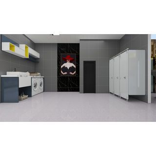 Marbella กระเบื้องเซรามิคปูพื้น 16x16 นิ้ว รุ่น เออริซ-เกรย์ HP4402 Gloss (12P)