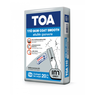 ทีโอเอ 110  สกิมโค้ท ปูนฉาบบาง #GREY 20 กก สีเทา