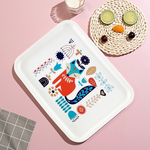 NIBIRU ถาดอเนกประสงค์สี่เหลี่ยม 17.5x24.5x2 CM. BUTTER คละลาย