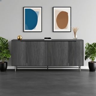 DELICATO ชั้นวางทีวี รุ่น DELTO ขนาด 40x172.80x73 ซม. สีเทา