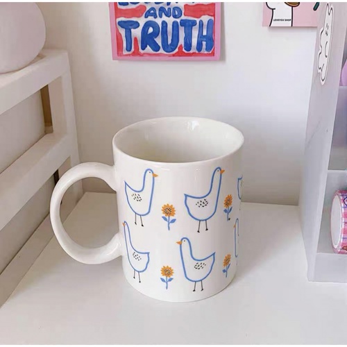 AILO แก้วเซรามิค 8 ซม. 350 มล. DUCKY-02 สีขาว