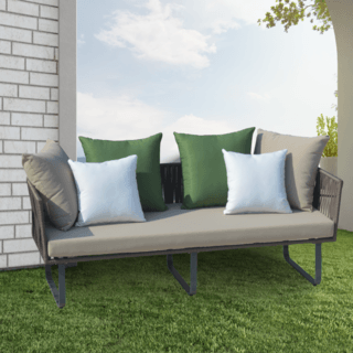 SUMMER SET โซฟา outdoor อลูมิเนียม 2 ที่นั่ง  Tao ขนาด 186x72x69 ซม. สีเบจ