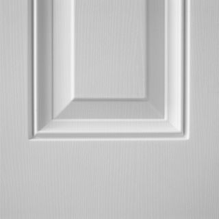 WELLINGTAN ประตูภายนอก UPVC บานทึบ 6ฟักตรง รุ่น UPVC-WE006 ขนาด 80x200ซม. สีขาว (ไม่เจาะลูกบิด)