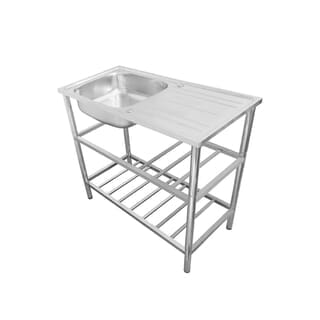 AXIA อ่างล้างจานขาตั้ง 1 หลุม 1 ที่พัก  รุ่น PP ST 10050 AXIA